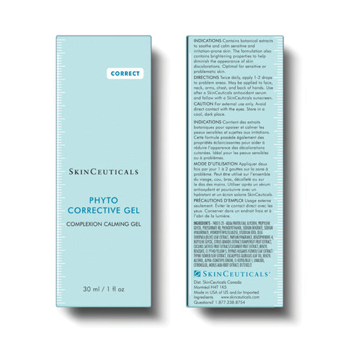 SkinCeuticals Phyto Corrective Gel packaging with text on a white background