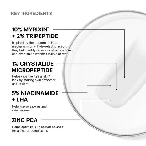 SkinCeuticals P-TIOX Cream product with key ingredients listed on a white background