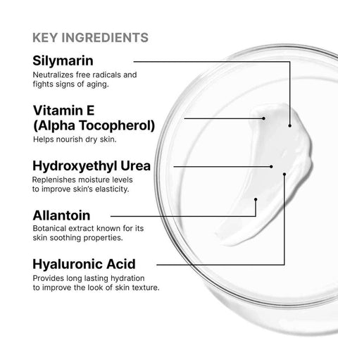 SkinCeuticals Antioxidant Lip Repair  with labeled key ingredients on a white background