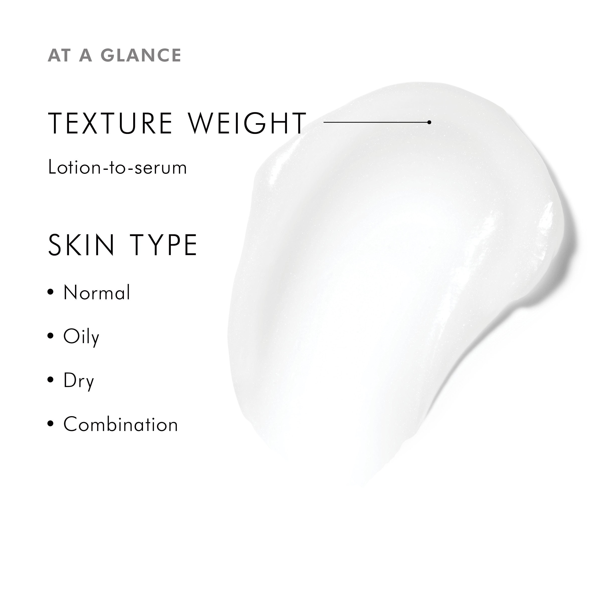 SkinCeuticals Metacell Renewal B3 product texture and weight information with a white droplet on a light gray background