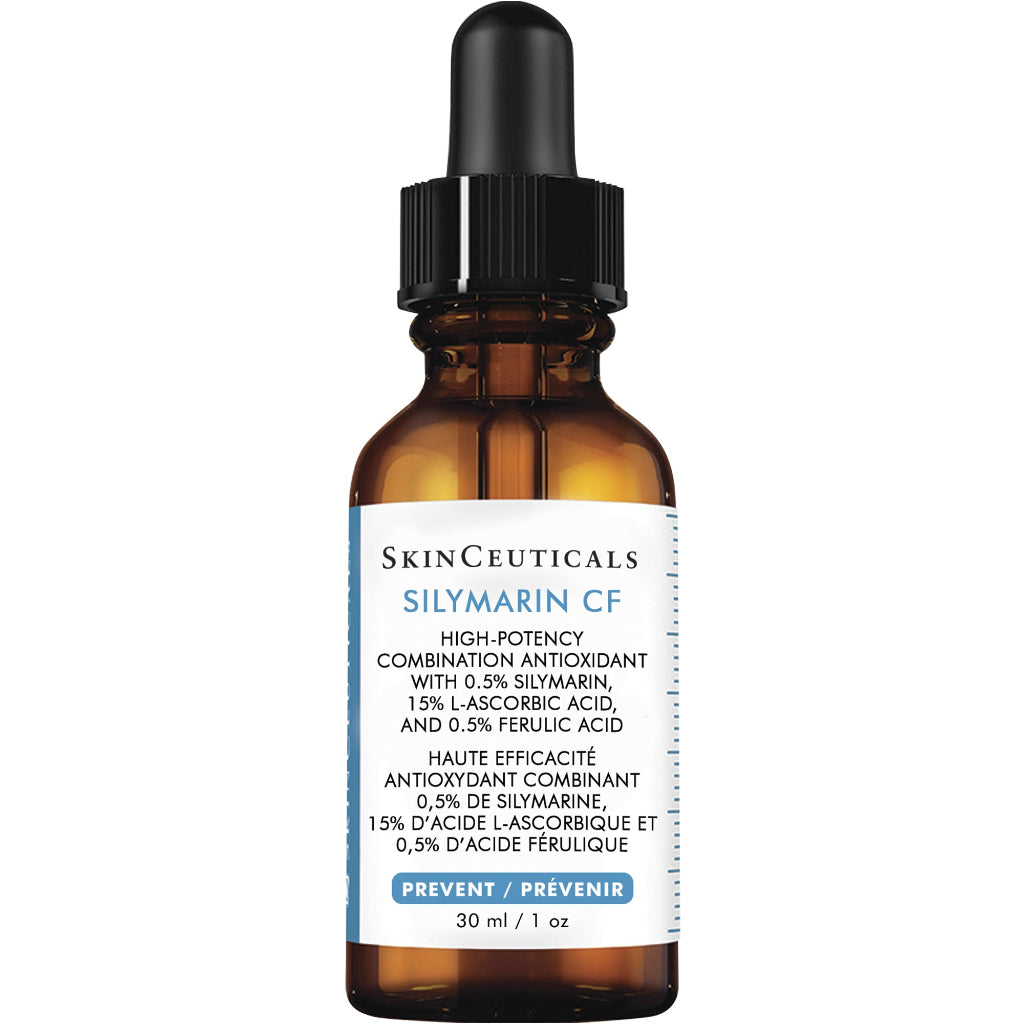 SkinCeuticals Silymarin CF dropper bottle on a white background