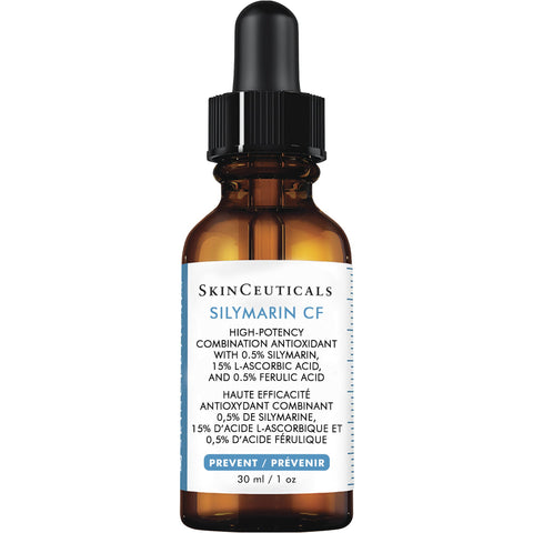SkinCeuticals Silymarin CF dropper bottle on a white background